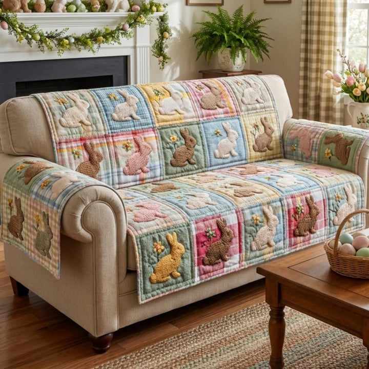 Æg Eng Quiltet Sofa Dække NCU0DV9426
