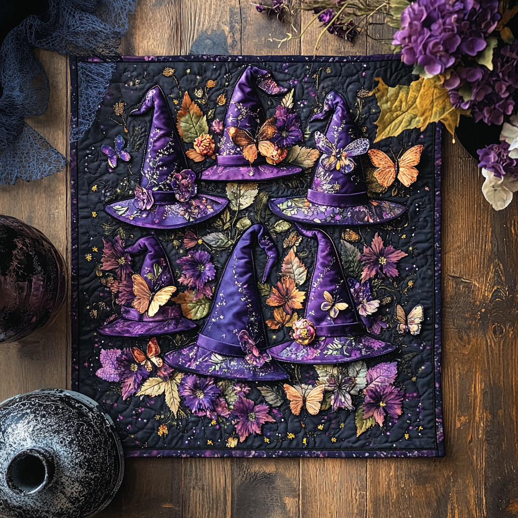 Fortryllende Efterårs Quilted Bordskåner NCU0DK9551