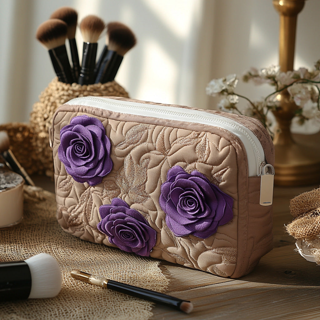 Fortryllet Rose Quiltet Makeup Taske NCU0DV7742