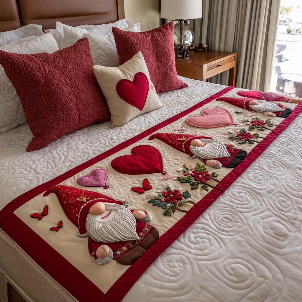 Endeløs Valentine Quiltet Sengeløber NCU0NT11655
