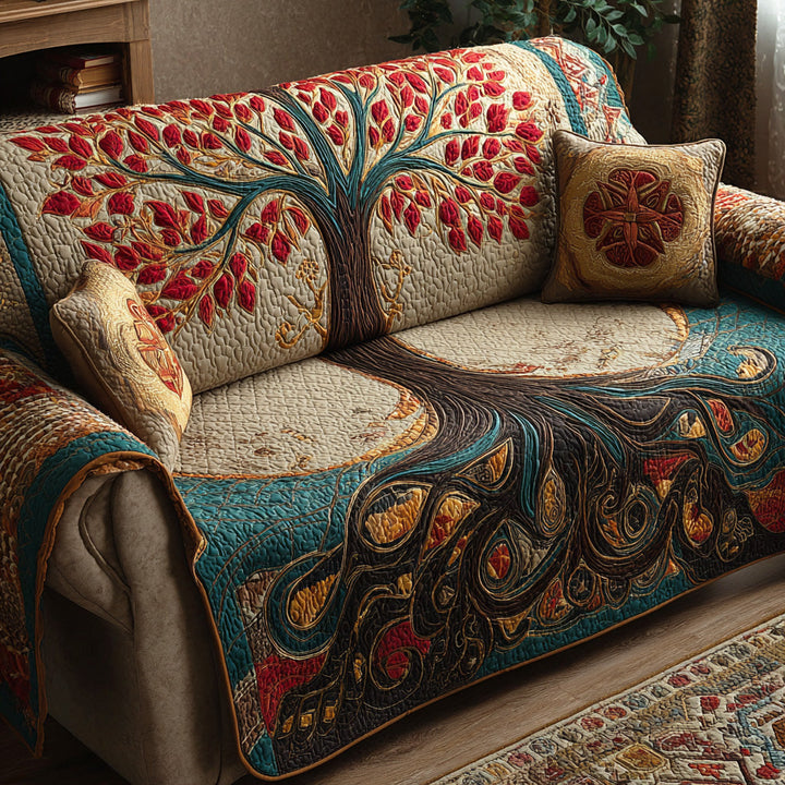 Livets Træ Quilted Sofa Betræk NCU0VT370