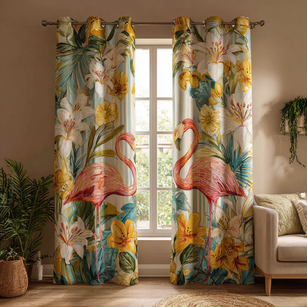 Exotiske Flamingo Quilted Gardiner NCU0HH1725
