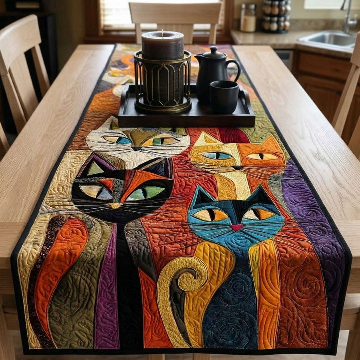 Feline Frolic Quiltet Bordløber NCU0NT9191