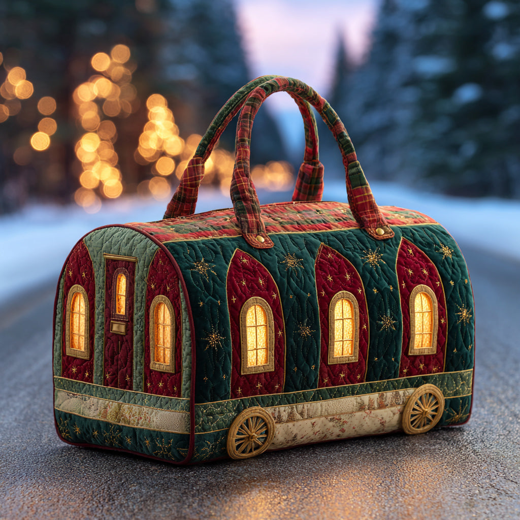 Festlig Jule Tog Quilted Duffle Bag NCU0HH614