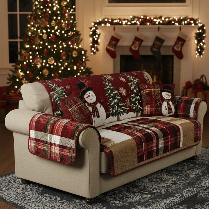 Festlige Nætter Quilted Sofa Cover NCU0PT9674