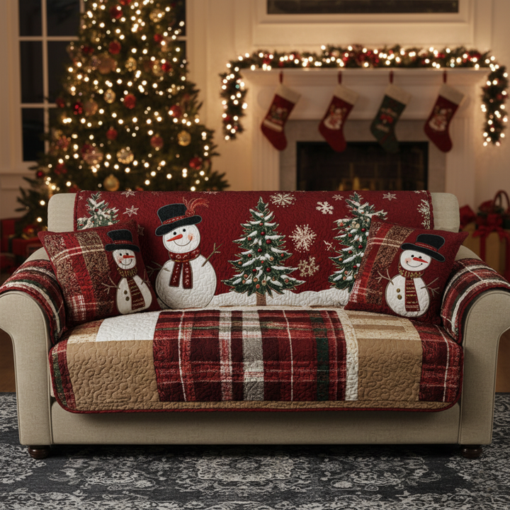 Festlige Nætter Quilted Sofa Cover NCU0PT9674