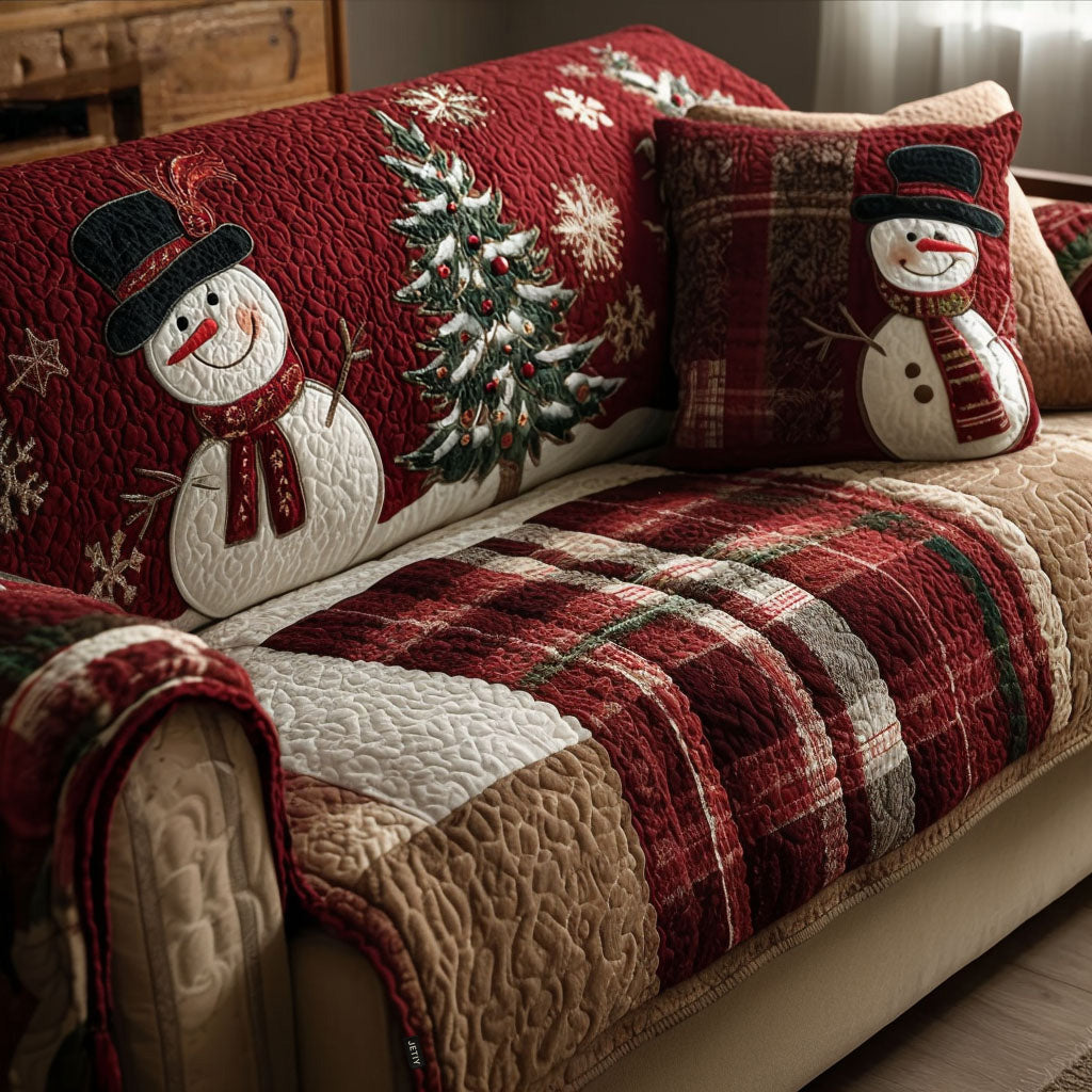 Festlige Nætter Quilted Sofa Cover NCU0PT9674