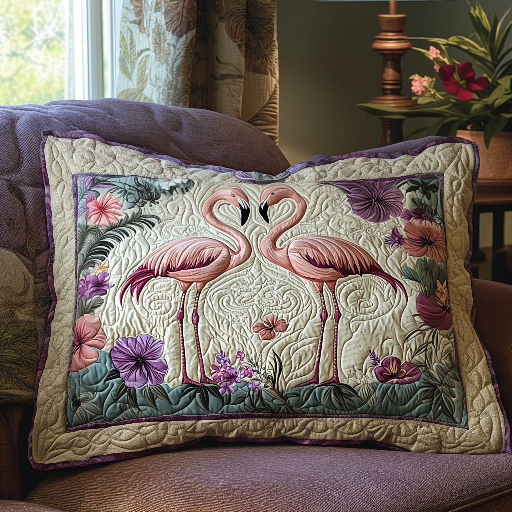 Flamingo Par Quilted Sengetøj Pudebetræk NCU0DV6343