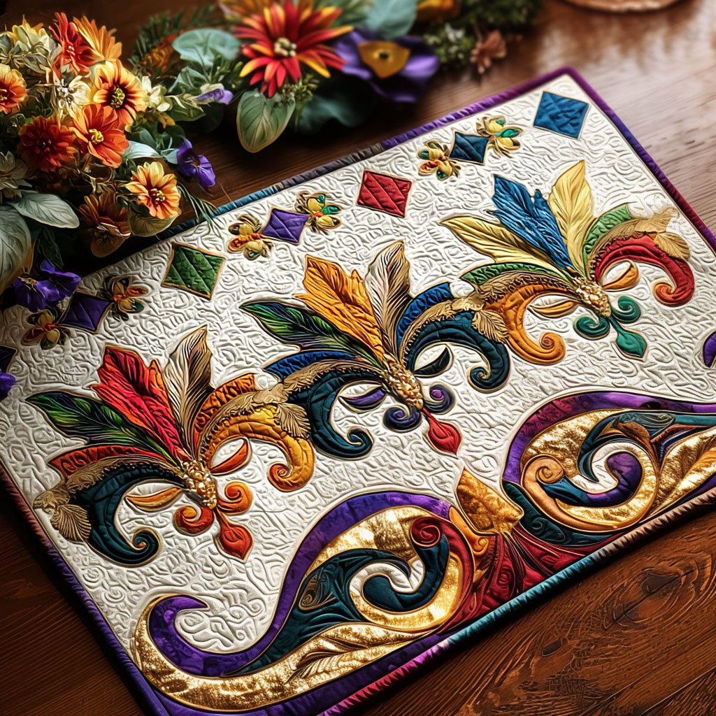 Fleur Fusion Quilted Placemats NCU0PT10969