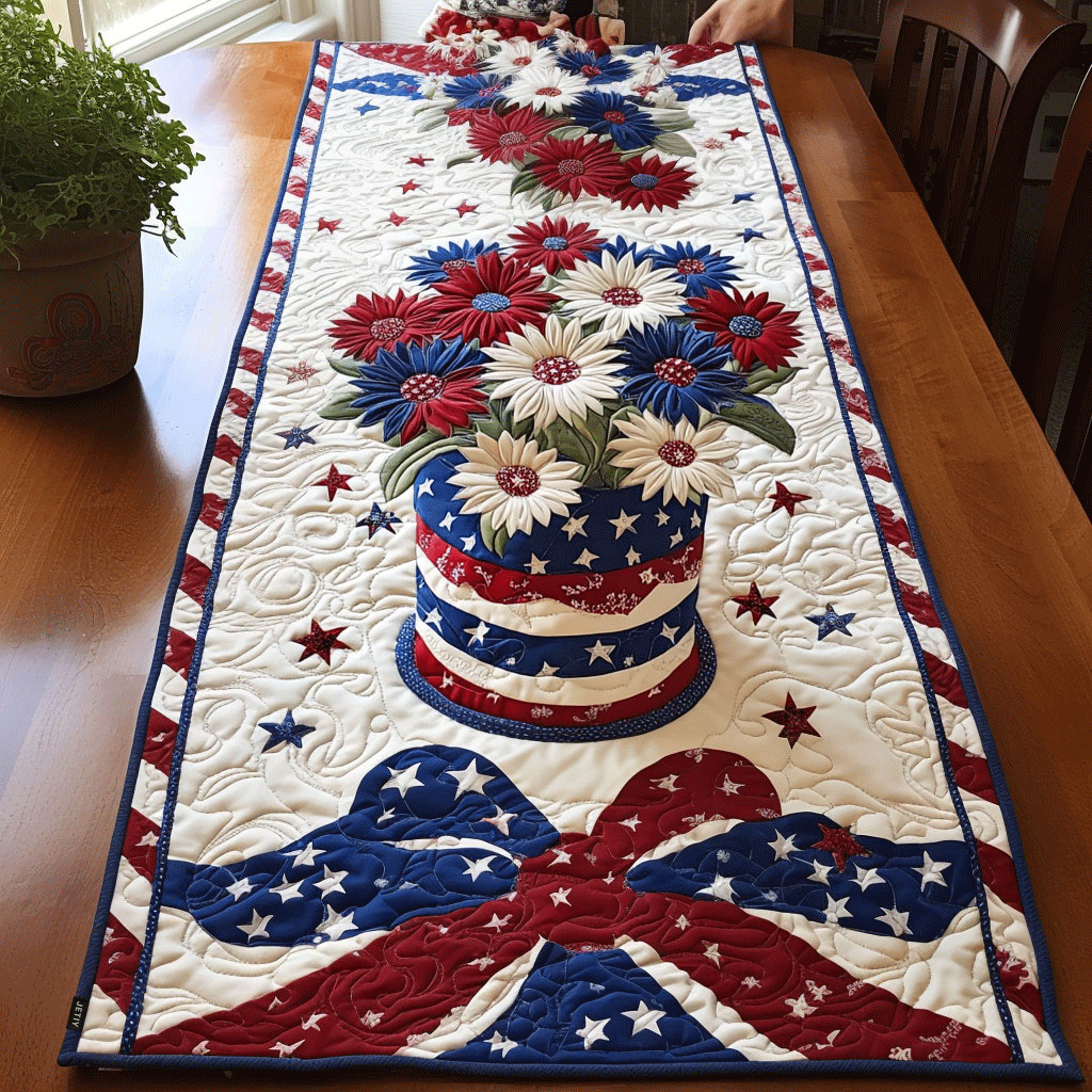 Blomsterfrihed Quilted Table Runner NCU0PT3390