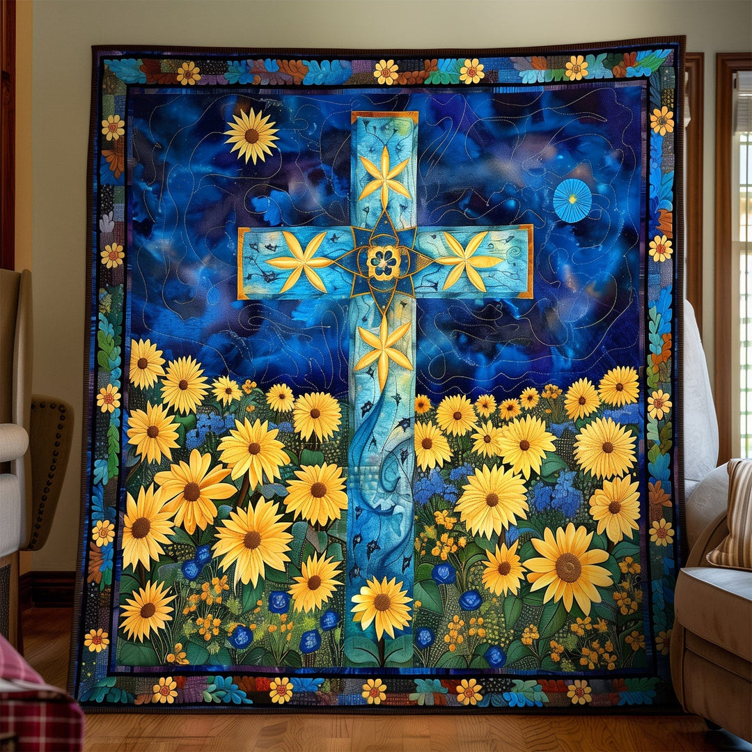 Blomsterkors Kunst Quilt Vægophæng NCU0TH1557