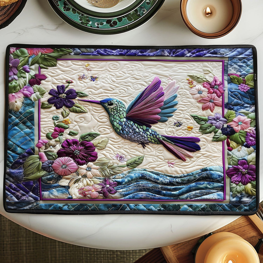 Floral Dazzle Quiltet Bordskåner NCU0PT2321