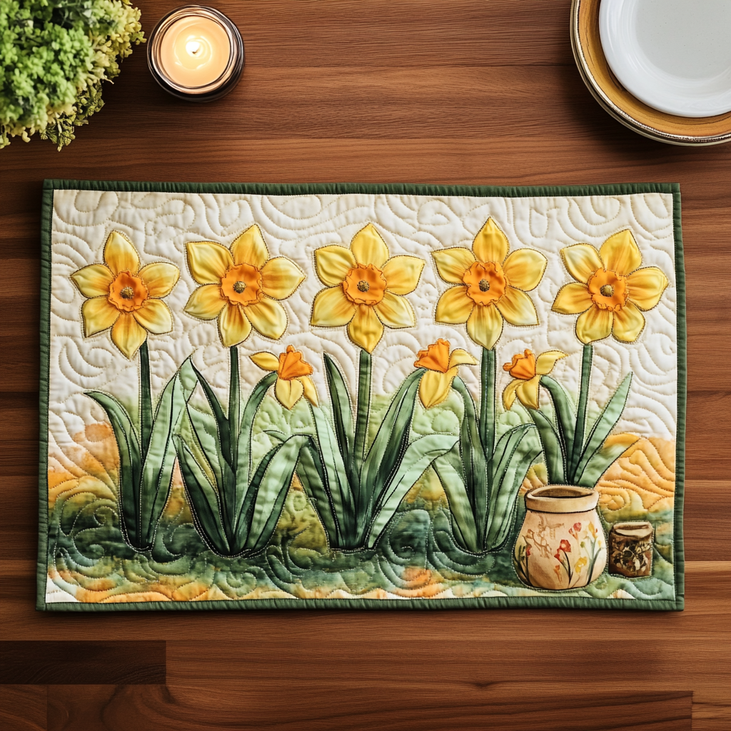 Forårs Essence Quilted Bordskåner NCU0VL1557
