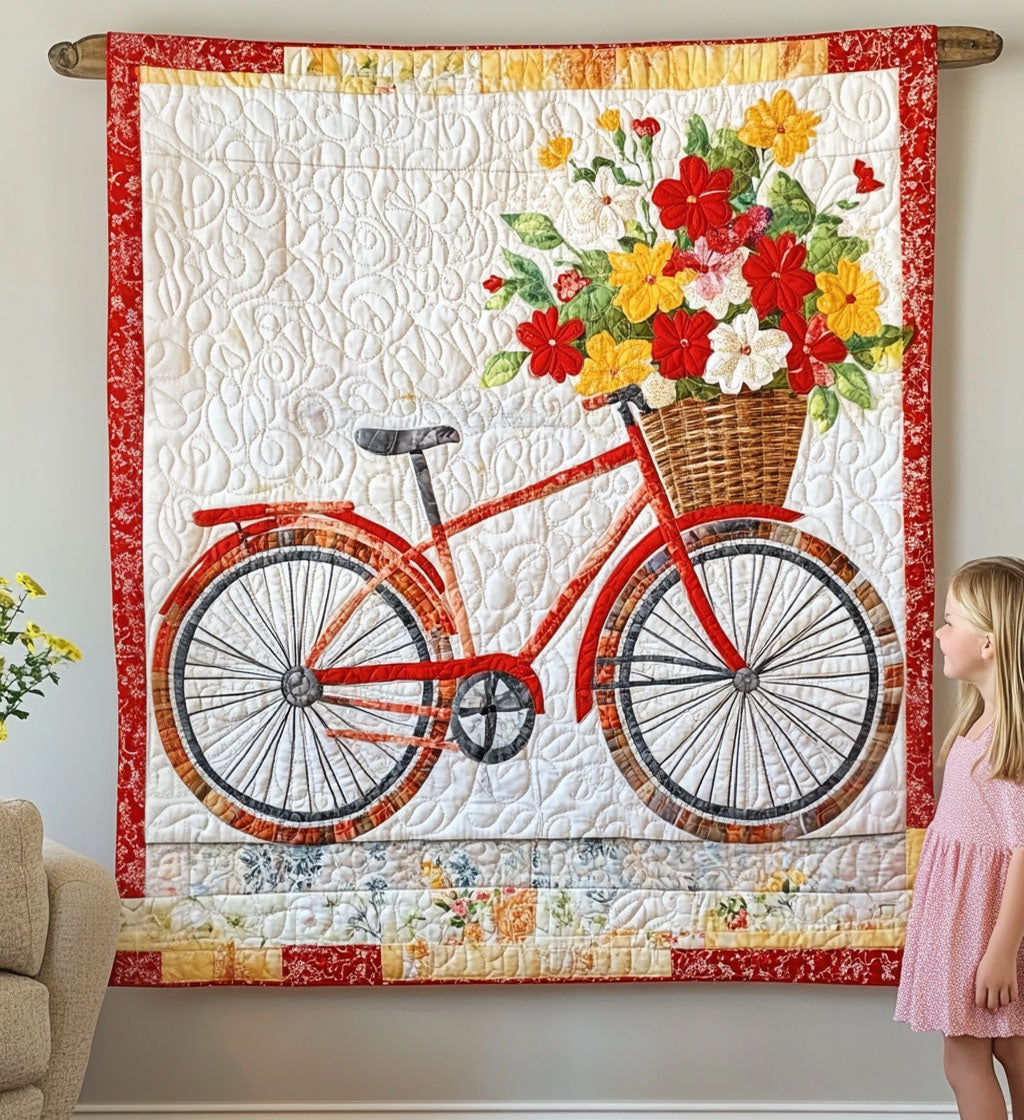 Blomsteret Ride Kunst Quilt Ophæng NCU0PT820