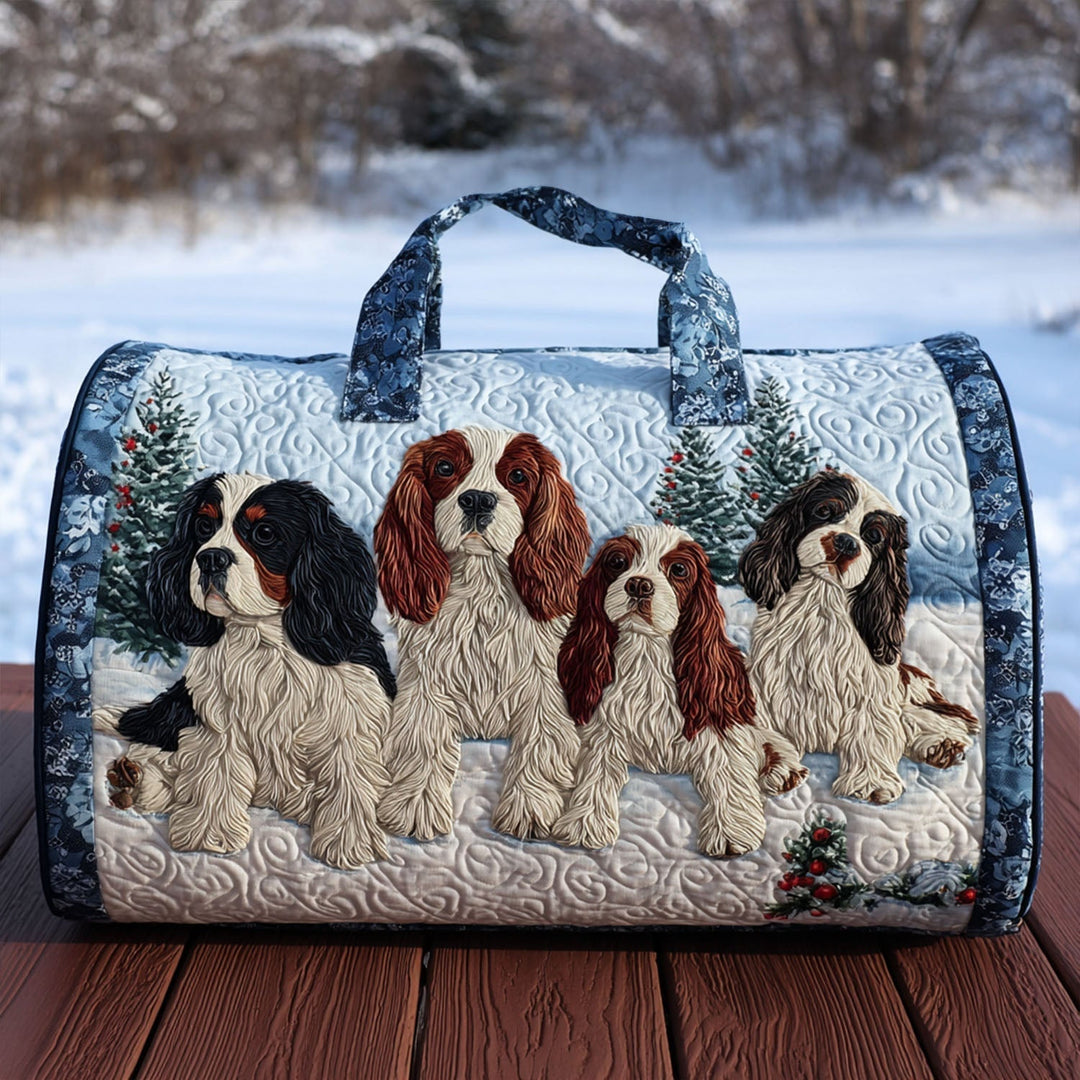 Fluffy Spaniel Quiltet Duffle Bag NCU0PT9328