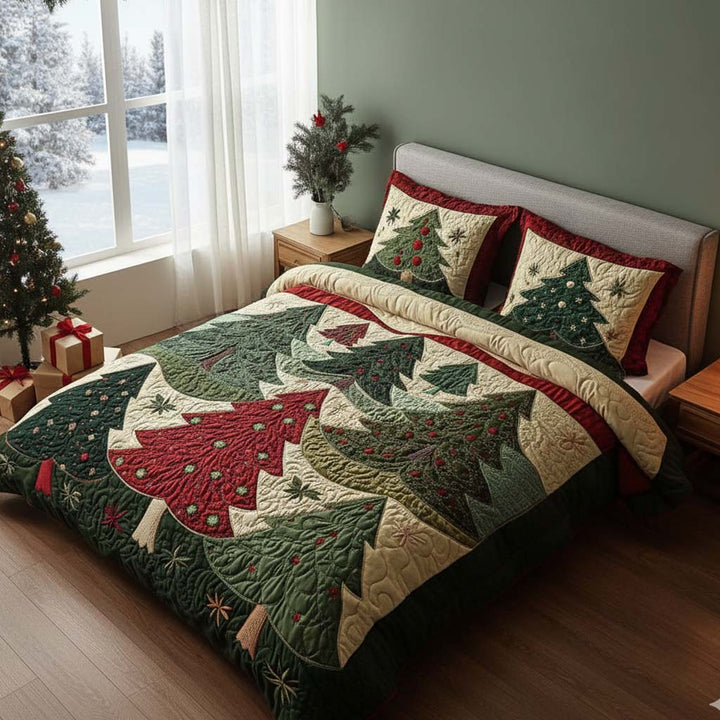 Skov Af Glæde 3-Delt Quilted Sengetøj Sæt NCU0NT1732