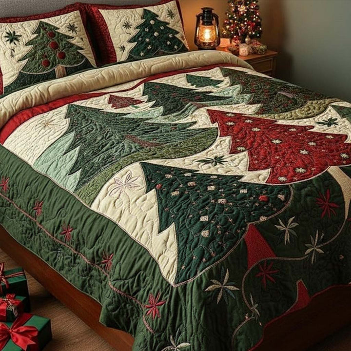 Skov Af Glæde 3-Delt Quilted Sengetøj Sæt NCU0NT1732