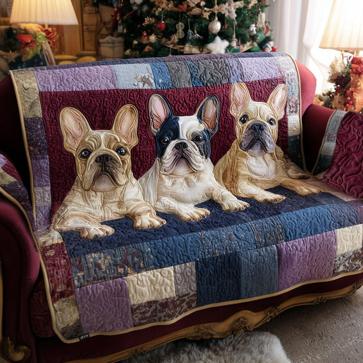 Fransk Bulldog Kærlighed Quiltet Sofa Dække NCU0PT9919