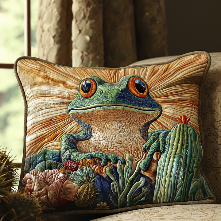 Frog Cacti Quiltet Sengetøj Pudevår NCU0DV5711