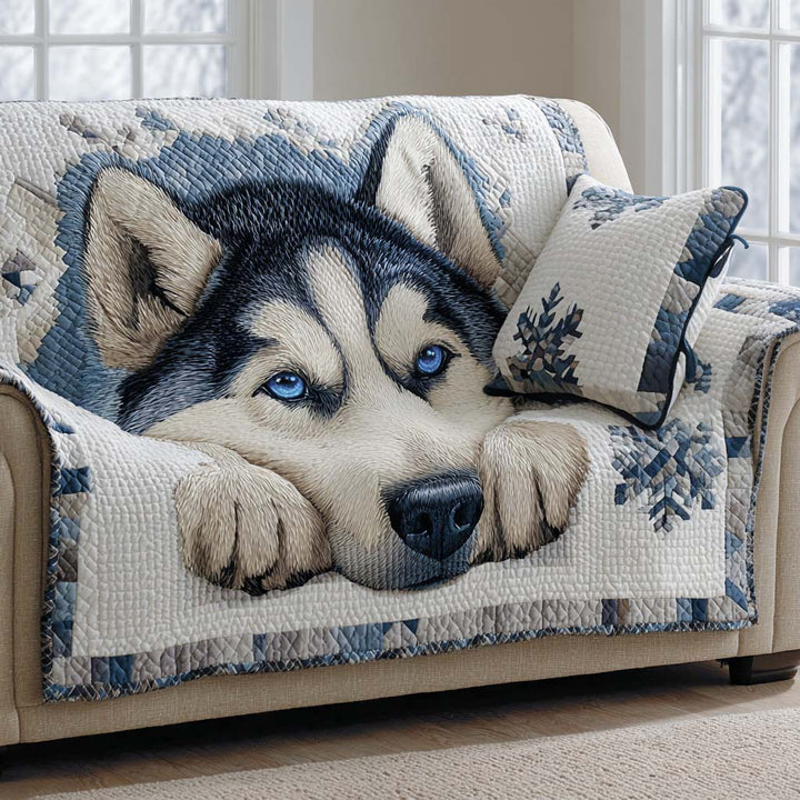 Frosty Dreamer Polstret Sofa Cover NCU0XD1267