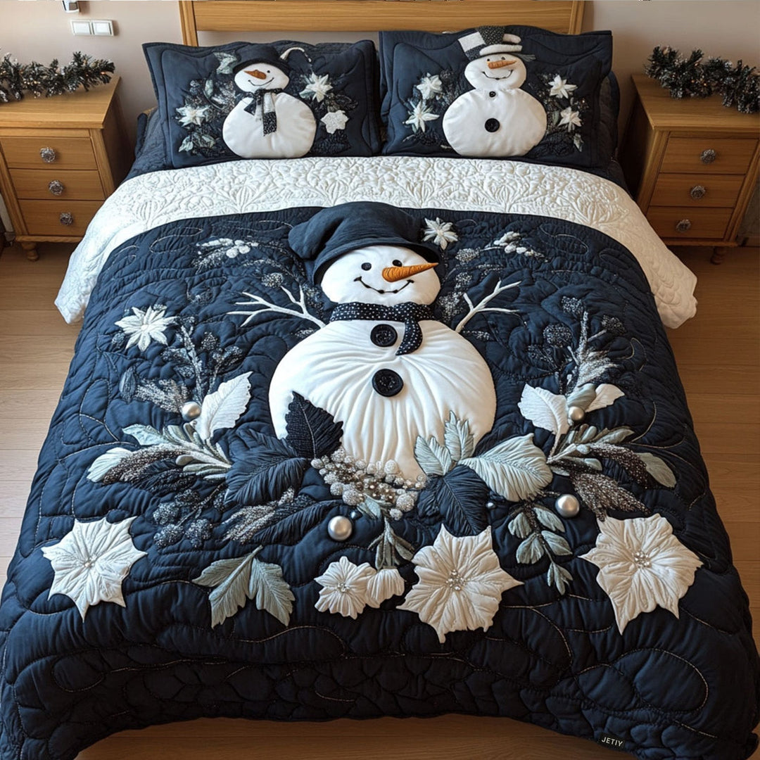 Frostys Cozy Wonderland 3-delt quiltet sengetøjssæt NCU0PT2256