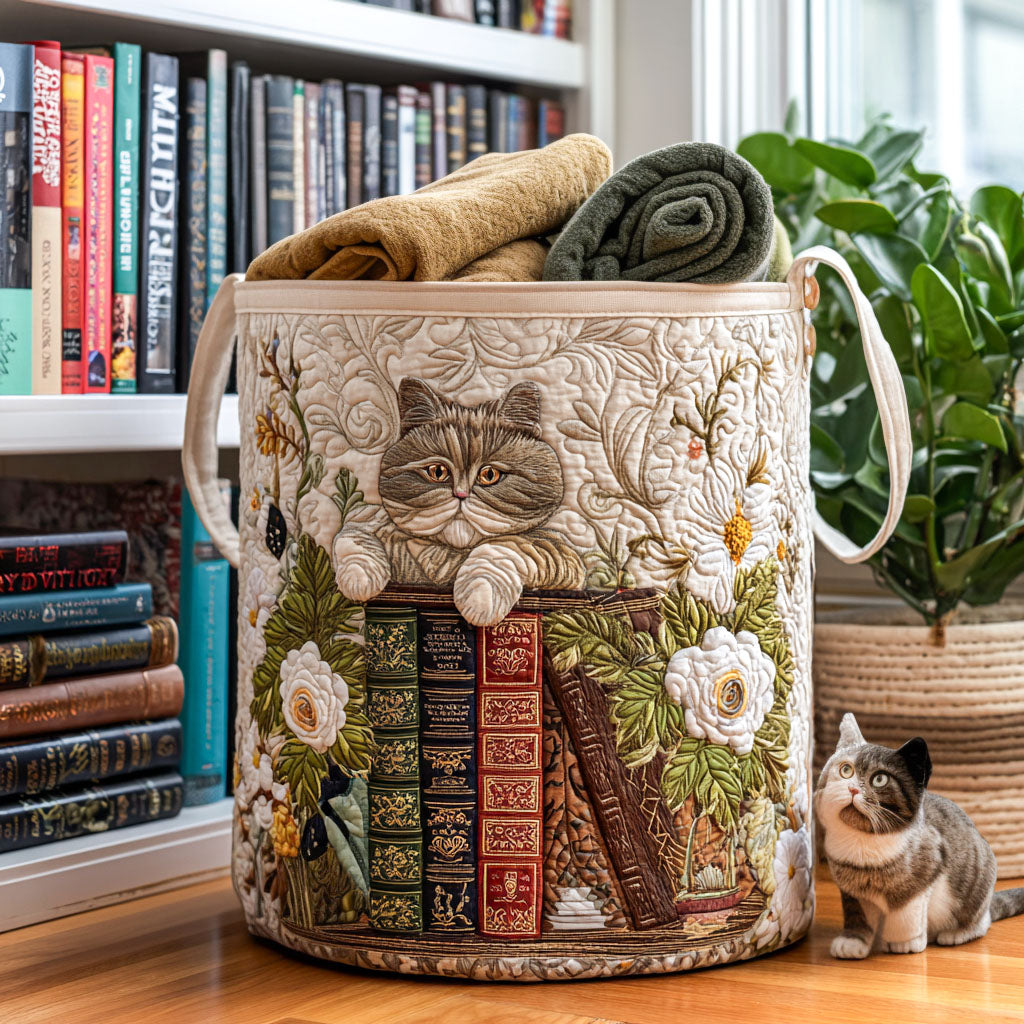 Hyggelig Kat Quilted Vasketøjskurv NCU0QN034