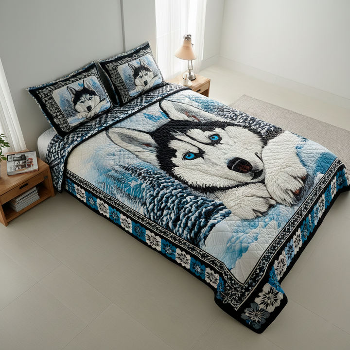 Arctic Husky Drøm 3-delt Vatteret Sengetøjssæt NCU0HH993