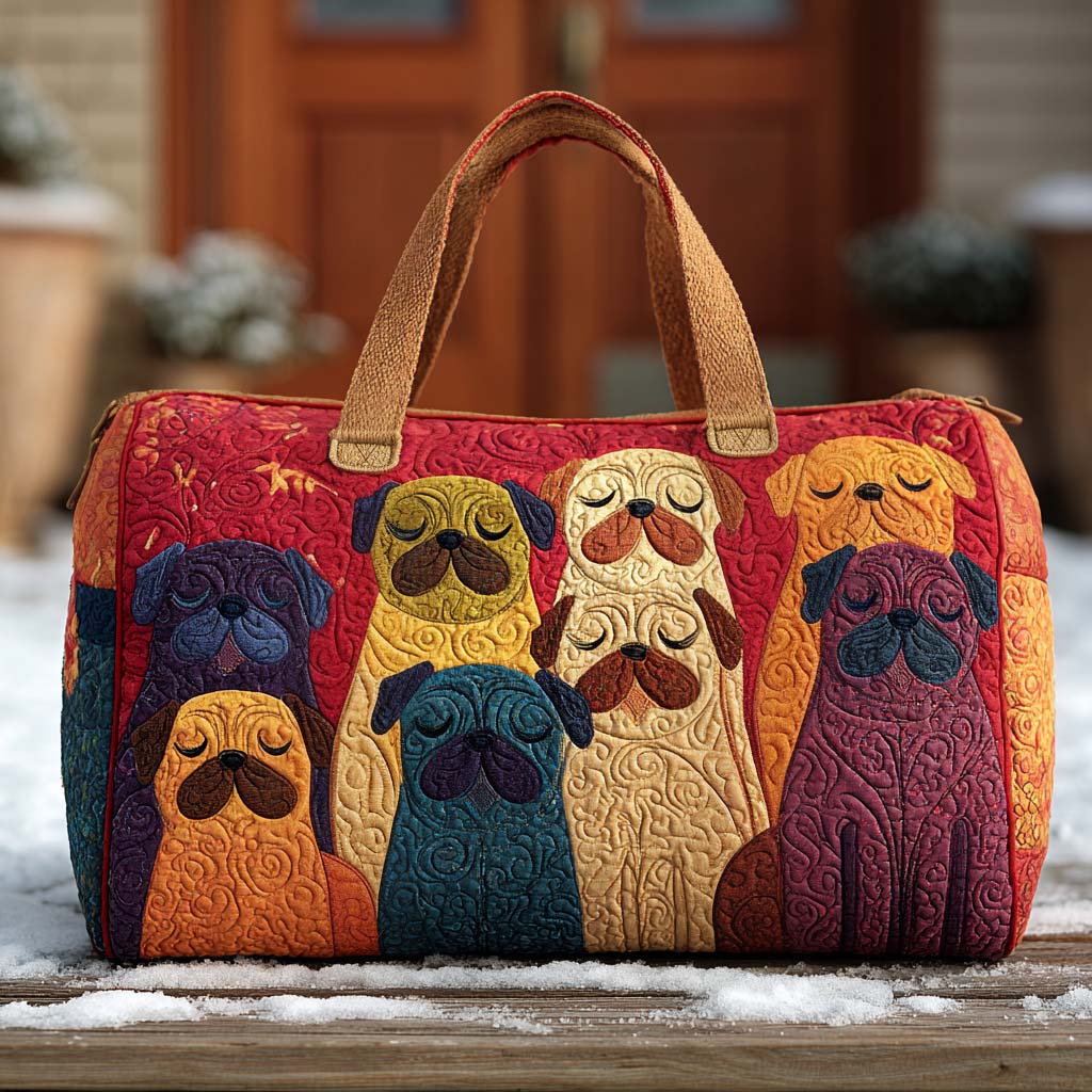 Giggle Pug Quiltet Duffle Bag NCU0PT9557