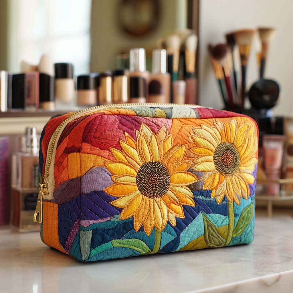 Guldblomst Quiltet Makeup Taske NCU0NT10231