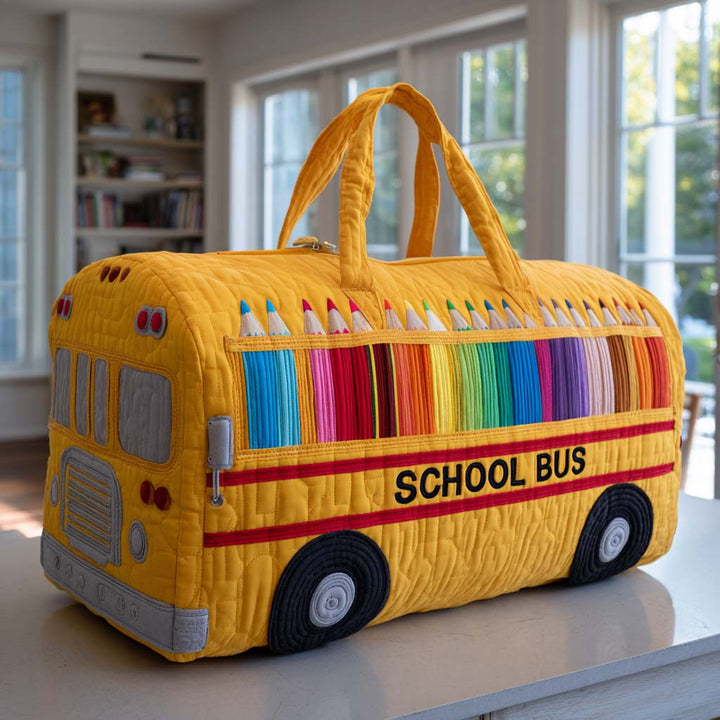 Skolebus Quiltet Duffle Bag NCU0VT243