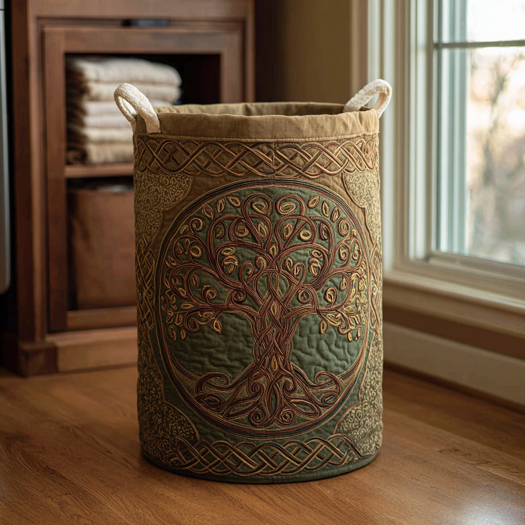 Gyldne Rødder Quiltet Vasketøjskurv NCU0PVL622