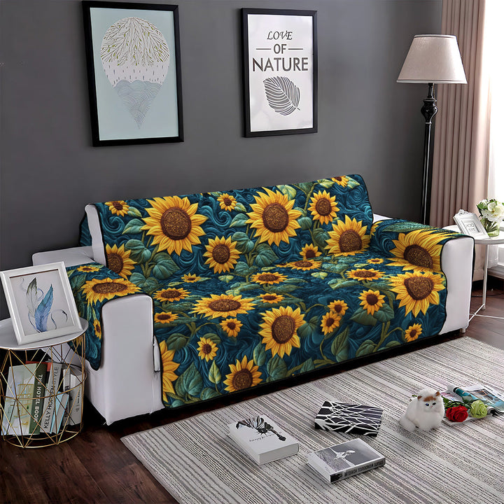 Gylden Solstråle Quilted Sofa Dække NCU0PT1614