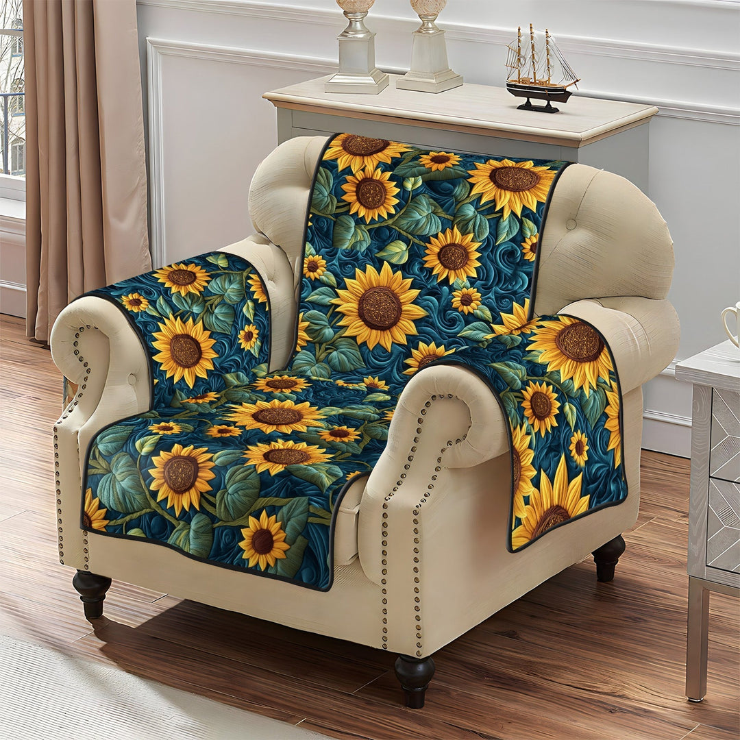 Gylden Solstråle Quilted Sofa Dække NCU0PT1614