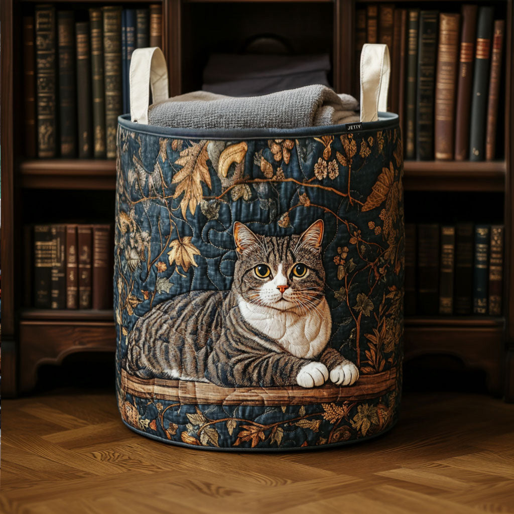 Hyggelig Kat Quilted Vasketøjskurv NCU0QN034