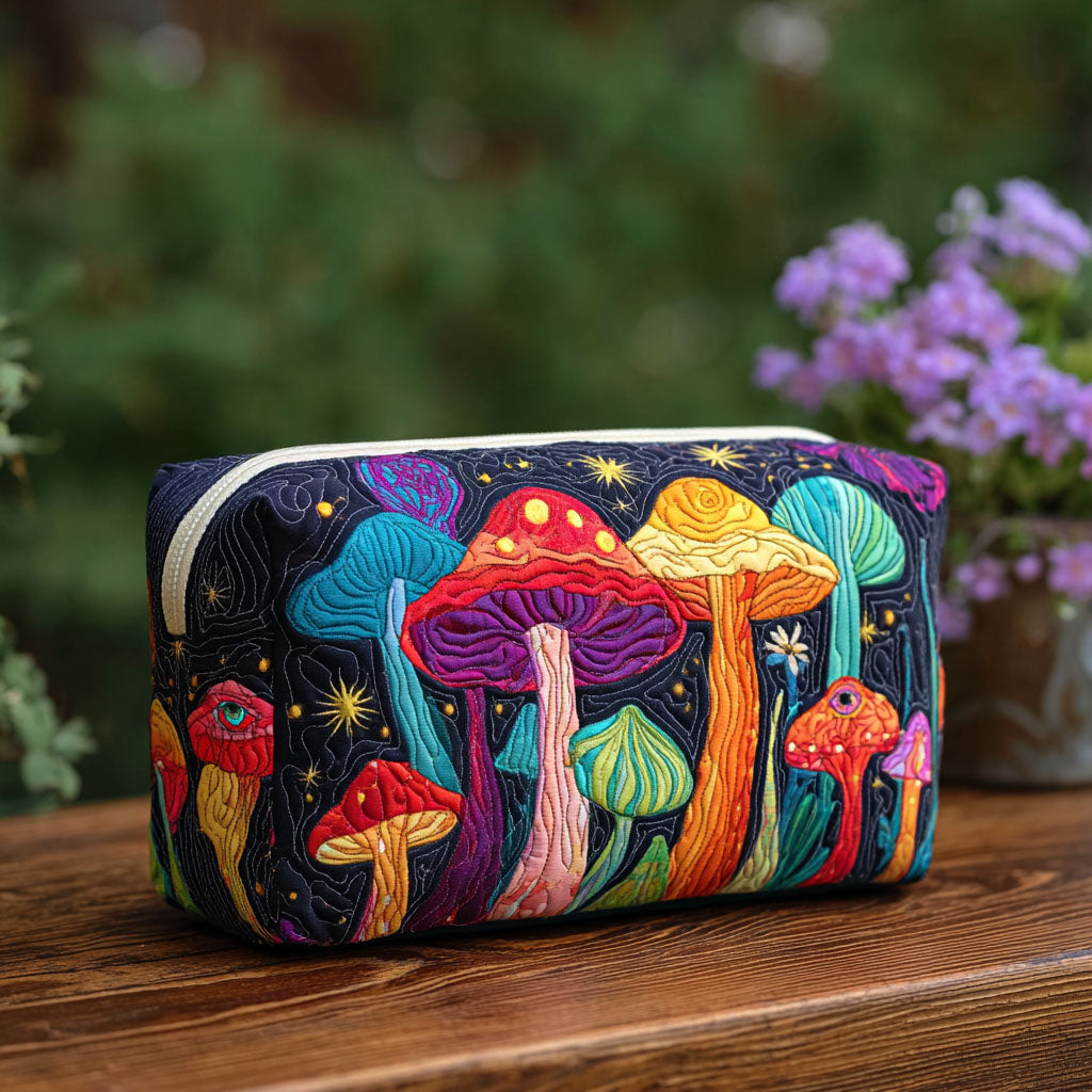 Groovy Shroom Quiltet Makeup Taske NCU0PT9288