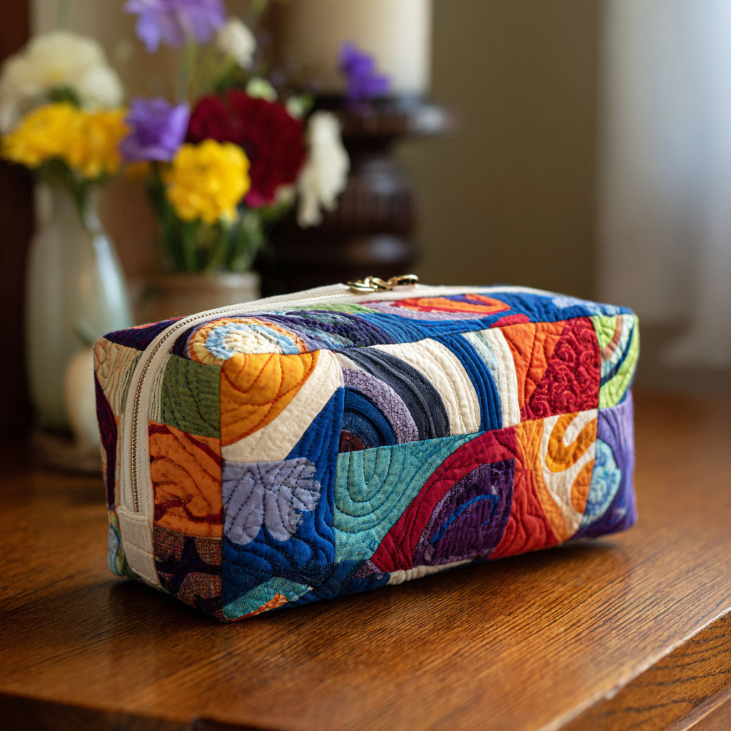 Groovy Waves Quiltet Makeup Taske NCU0PT9289