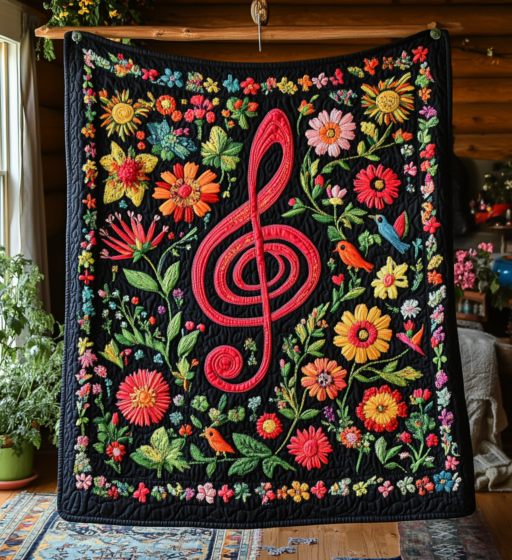 Musik Symfoni Kunst Quilt Vægophæng NCU0DV818