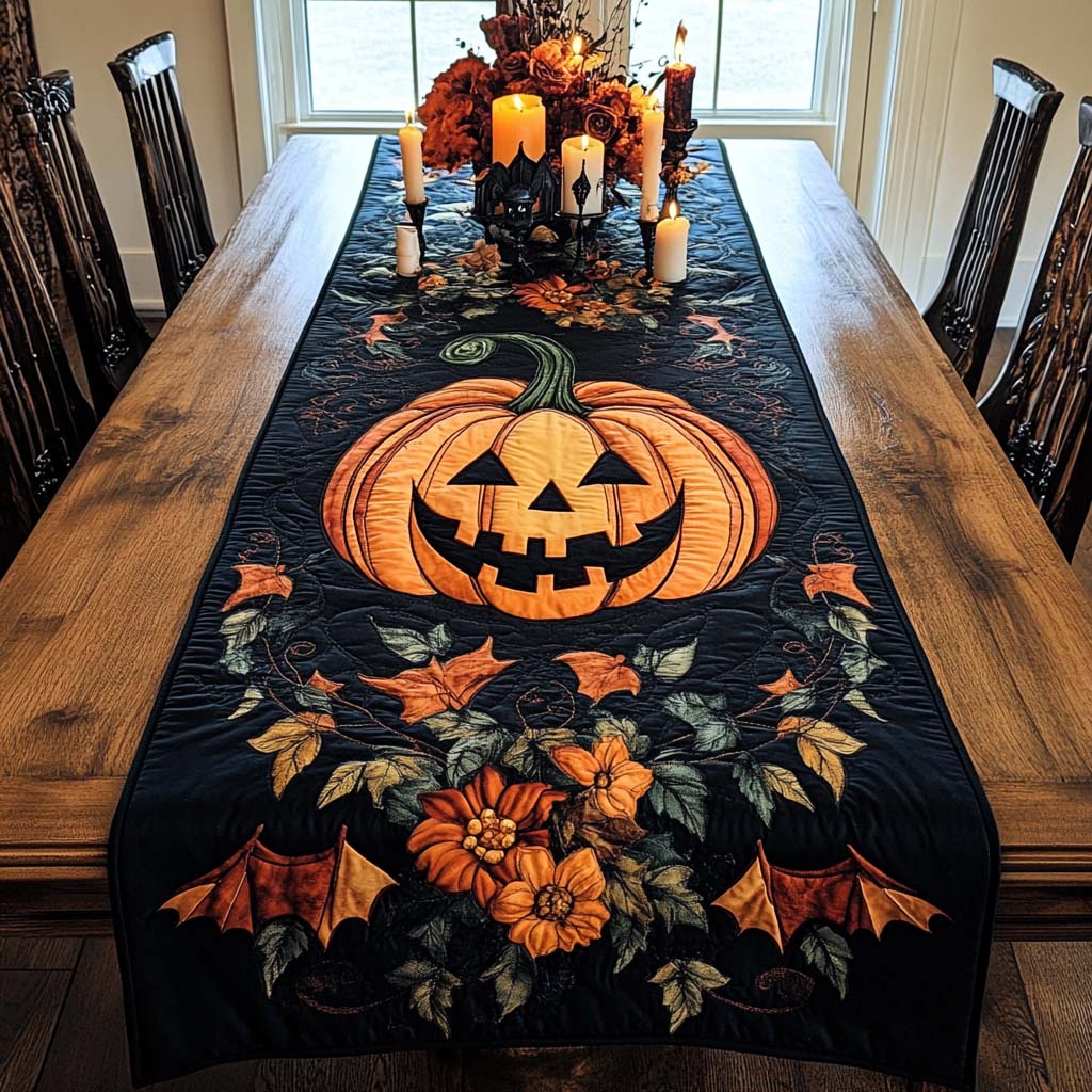Halloween Quiltet Bordløber NCU0VT33