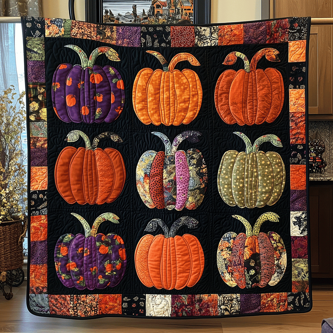 Halloween Høst Quiltet Tæppe NCU0TH1788