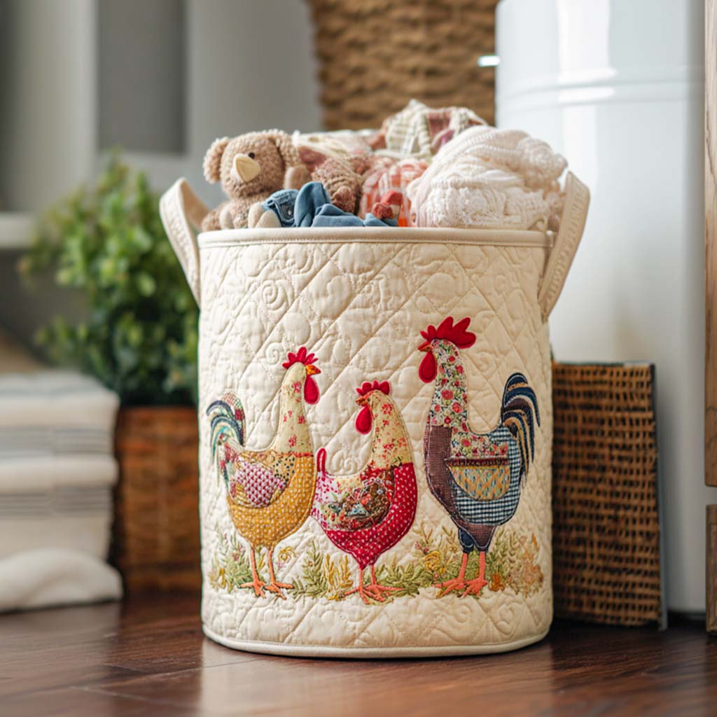 Glad Hønsehus Quilted Vaskekurv NCU0NNT1183