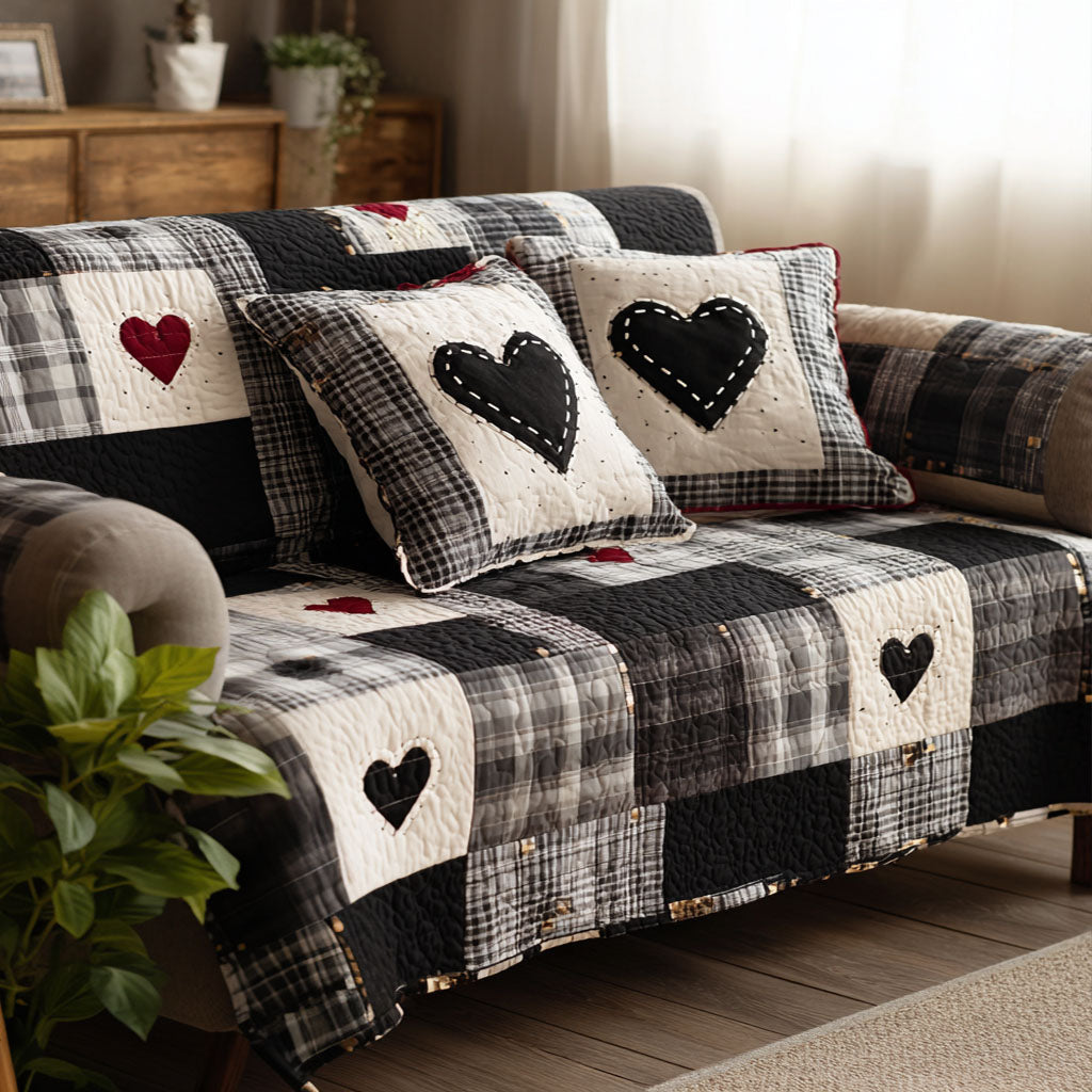 Hjertevarm Hjem Quiltet Sofa Dæk NCU0NT11879