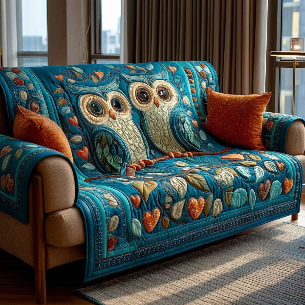 Heartwood Ugle Quilted Sofa Dække NCU0PT10940