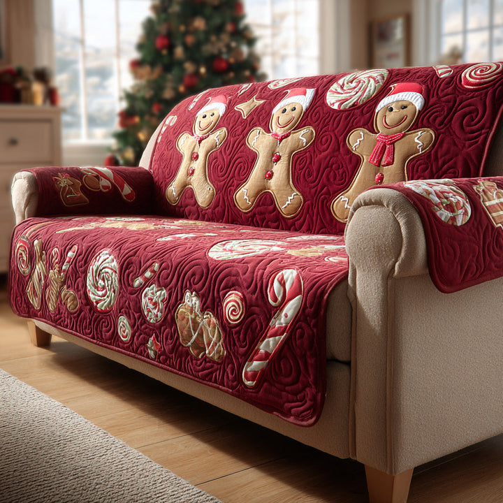 Jule Ingefærmand Quilted Sofa Dække NCU0HH1129