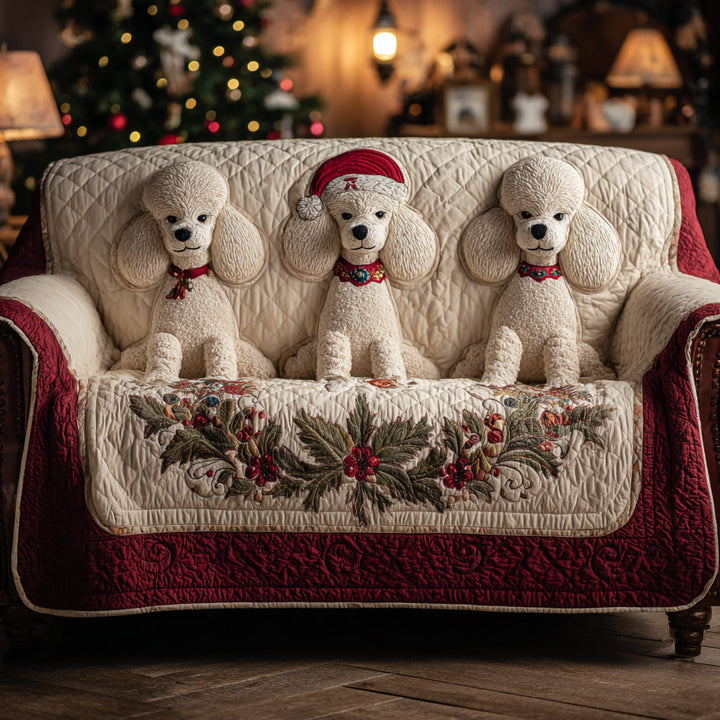 Ferie Poodle Charm Quiltet Sofa Dække NCU0HH1284
