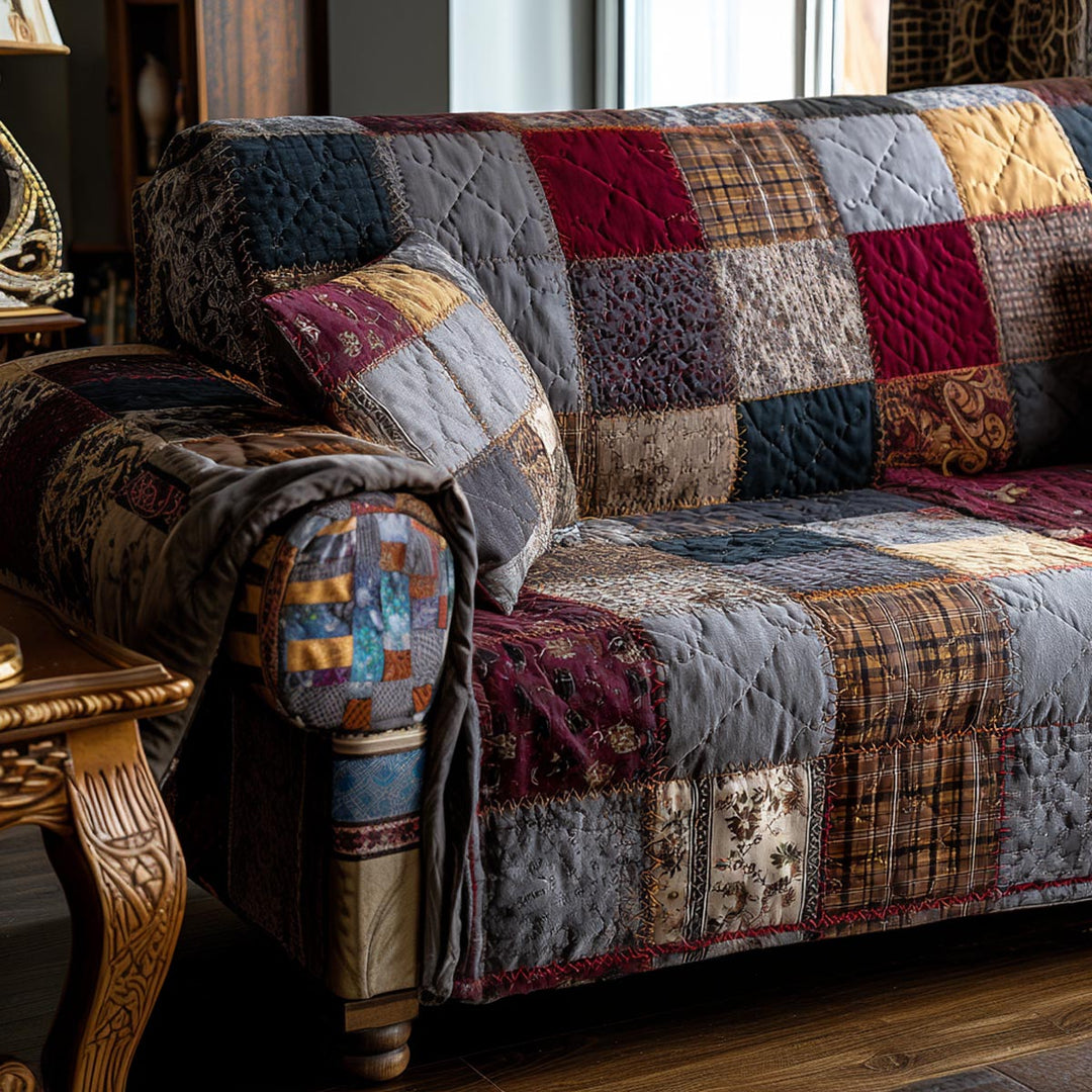 Homestead Charm Quilted Sofa Cover NCU0DV9213
