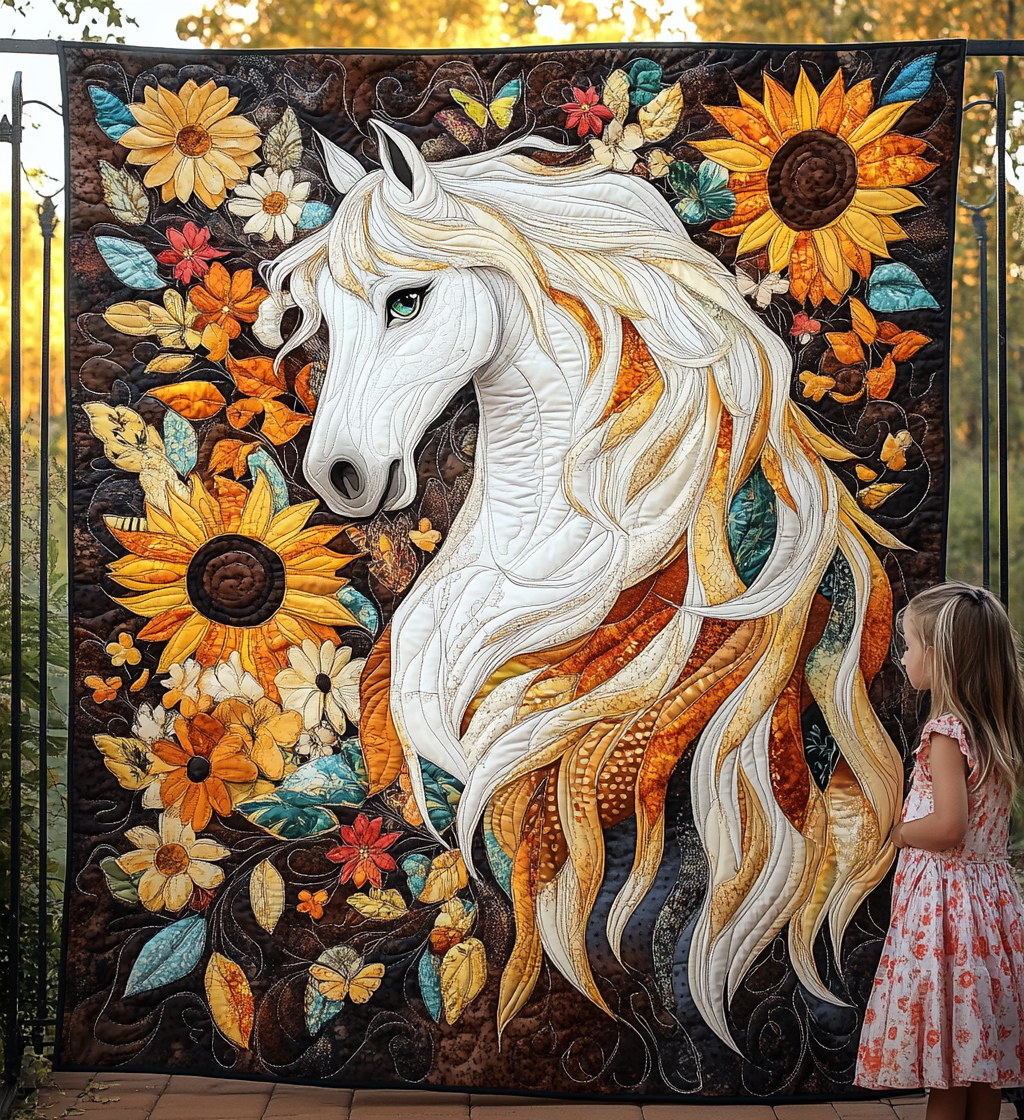 Hest Drøm Kunst Quilt Ophæng NCU0DV839