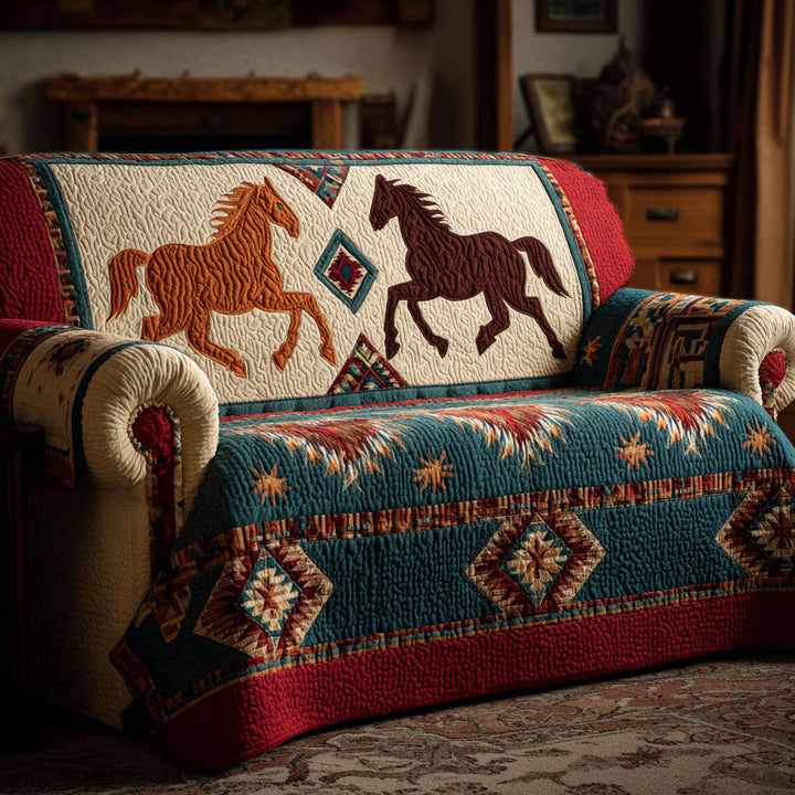 Hest Trail Quiltet Sofa Dække NCU0DK11508