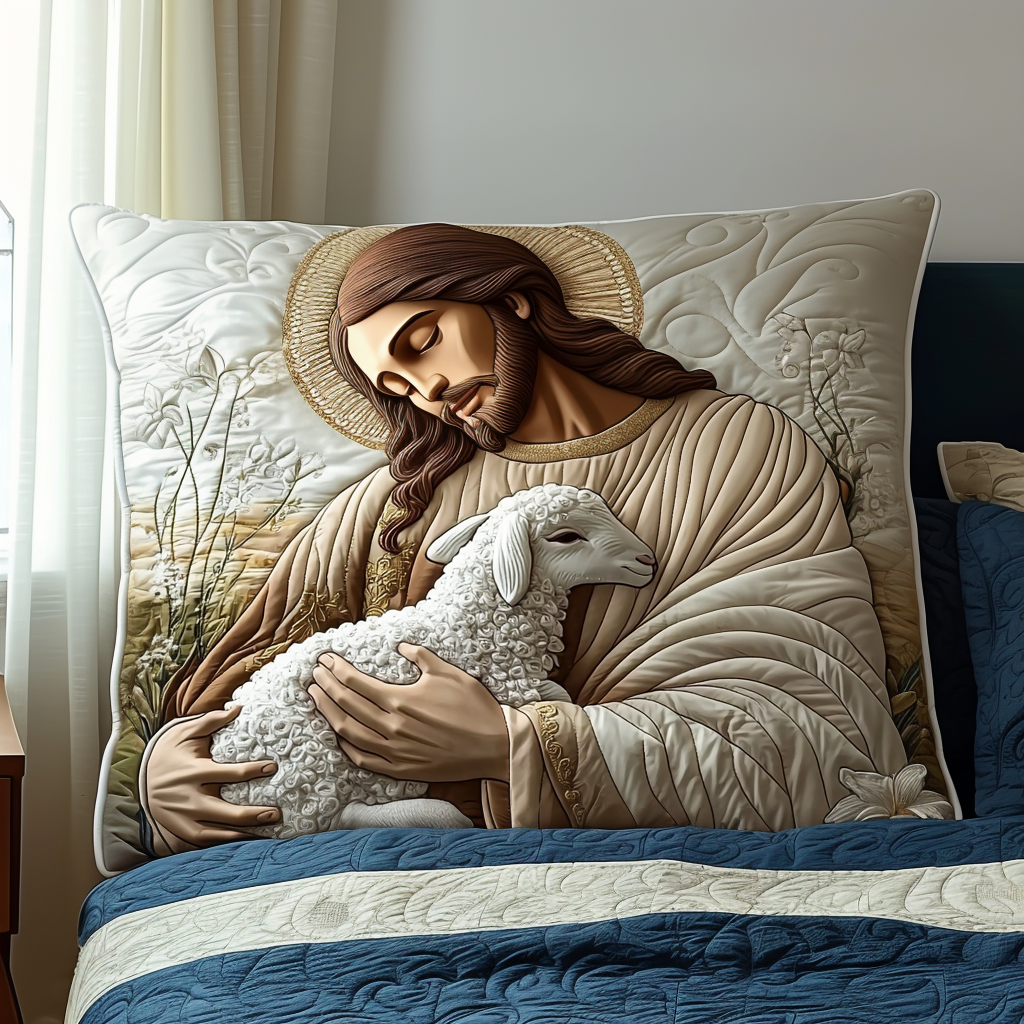 I Hans Arme Quilted Bedding Pude Betræk NCU0DV6570