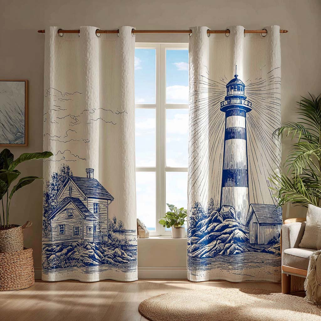 Indigo Lighthouse Quiltede Gardiner NCU0HH1773