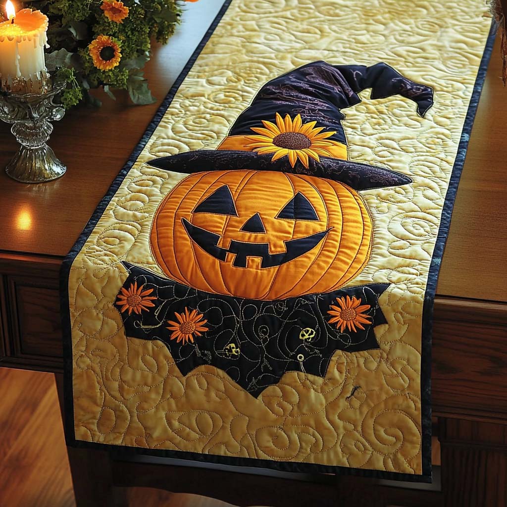 Halloween Quiltet Bordløber NCU0VT33